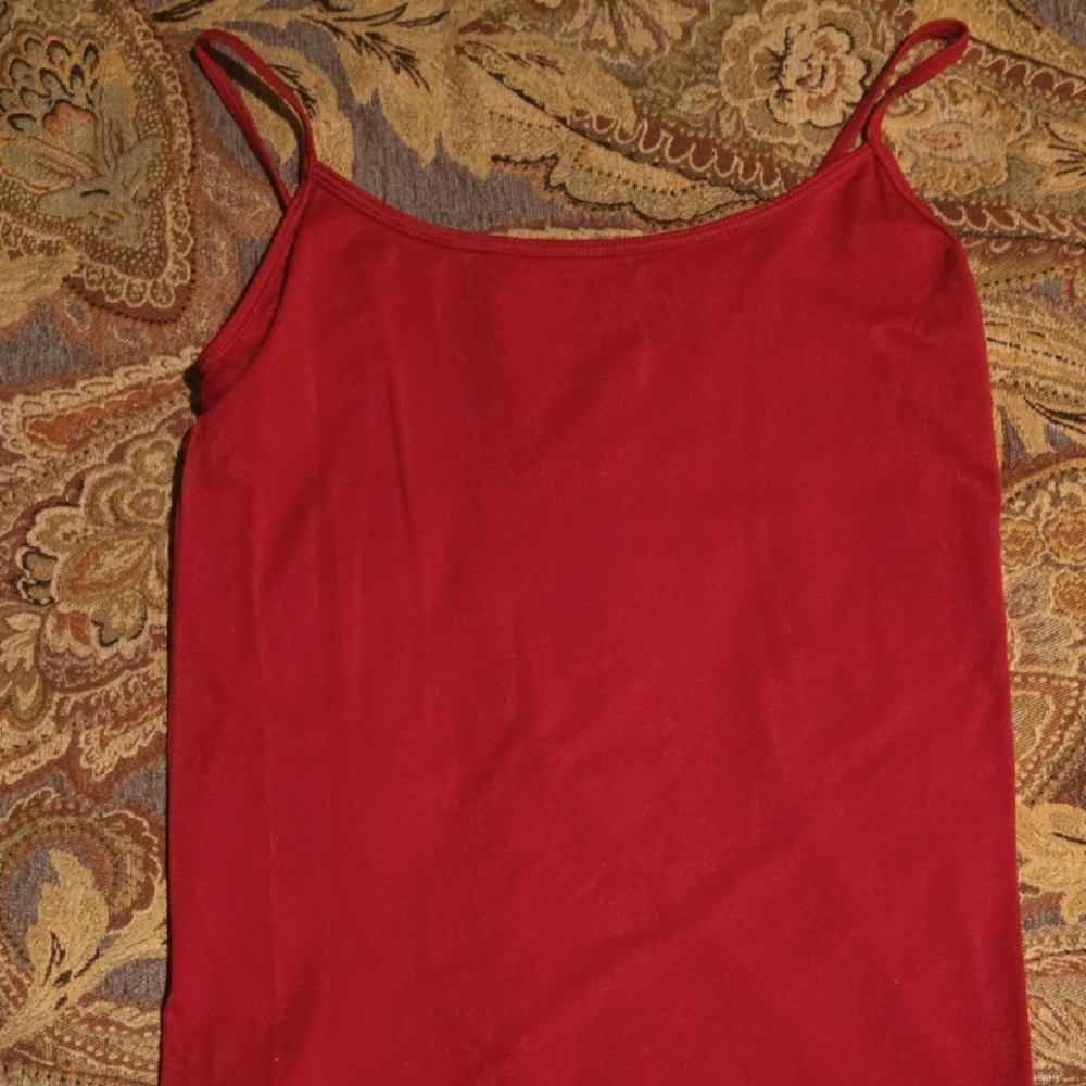 Wet Seal Red Fitted Sleeveless Camisole